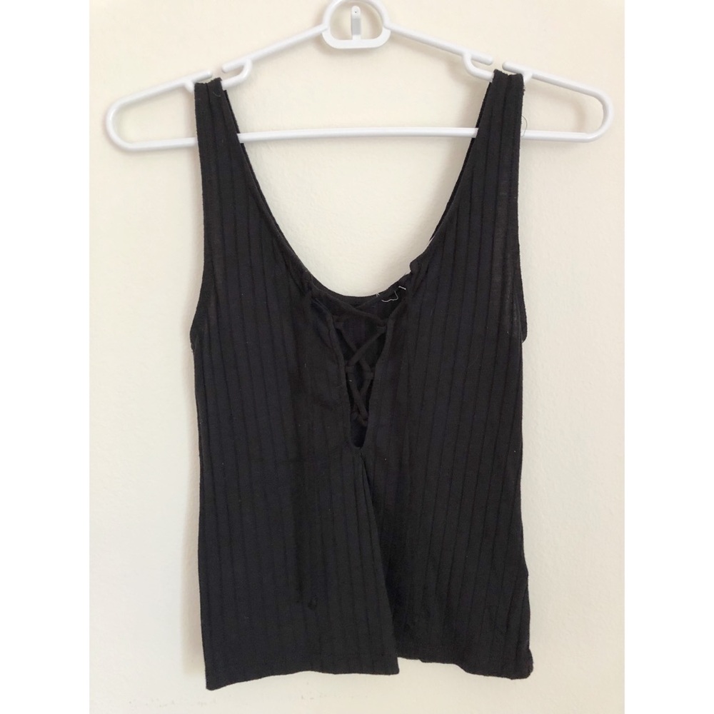 Lace Up Crop